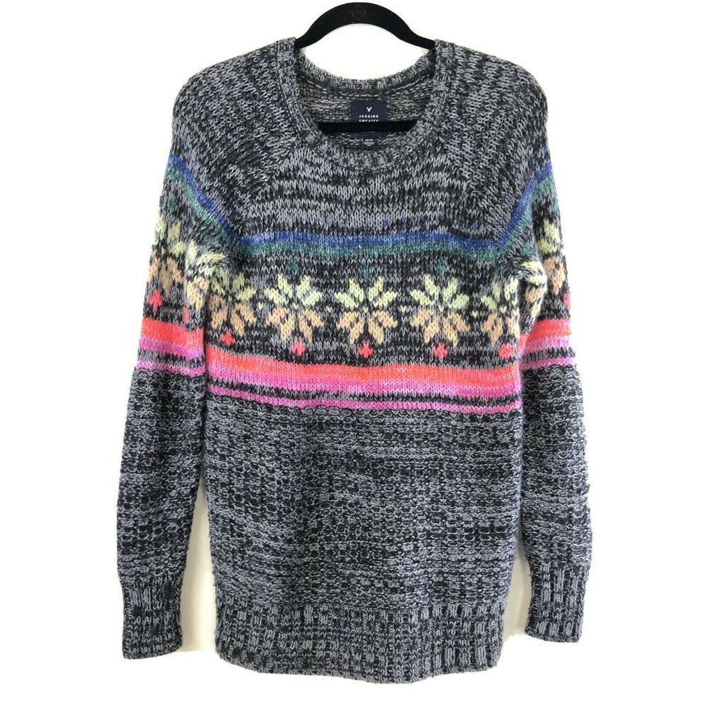 American Eagle Fairisle Jegging Sweater